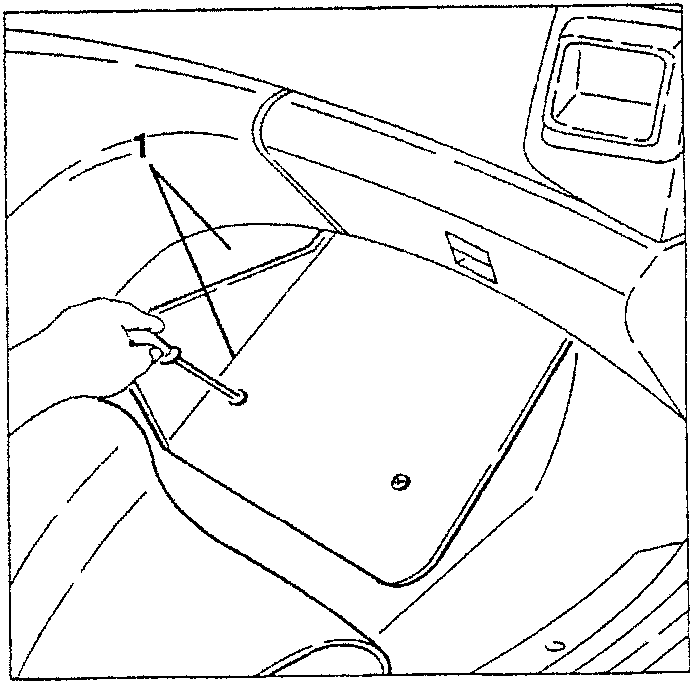 Ignition-injection control unit cover removal
