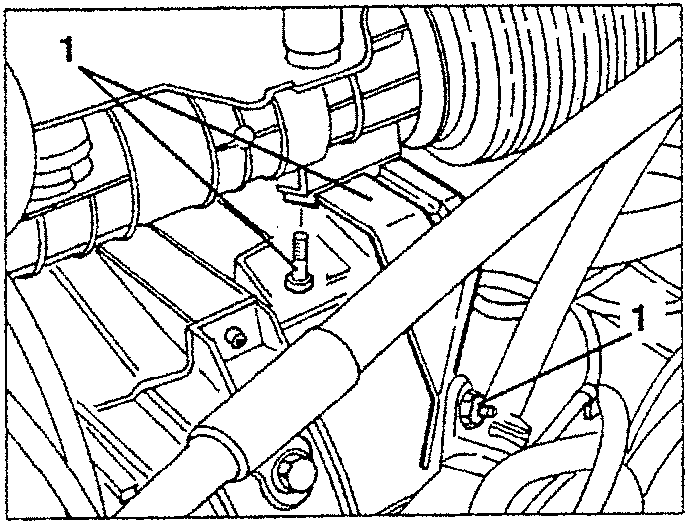 Power steering hose support bracket