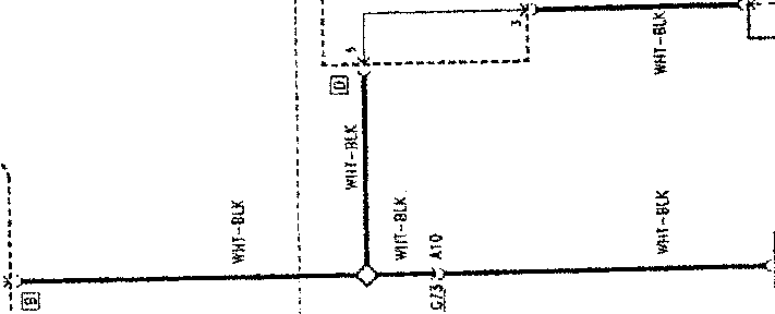 Wiring diagram section showing instrument cluster, brake fluid level switch, and handbrake switch connections.