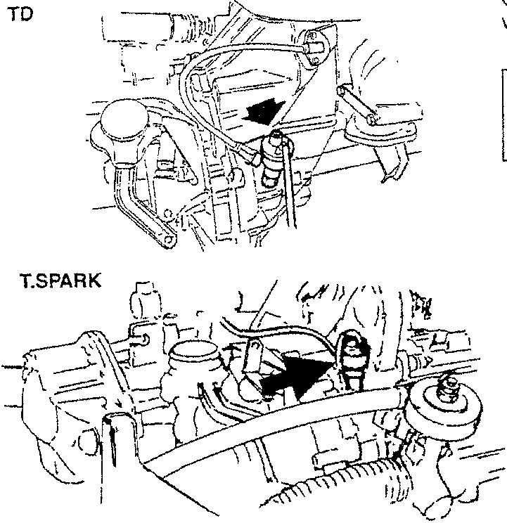 T.Spark sensor location on engine