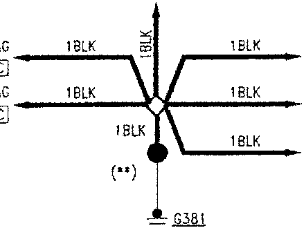 Diagram showing G318 connected to power supply via 16BLK wire, with A1 labeled.