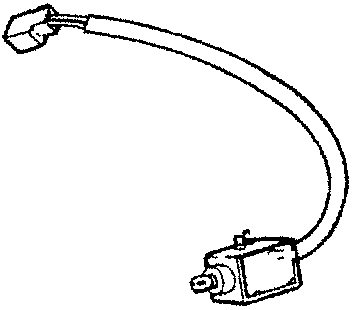 Luggage compartment opening electromagnet M12 with wire harness
