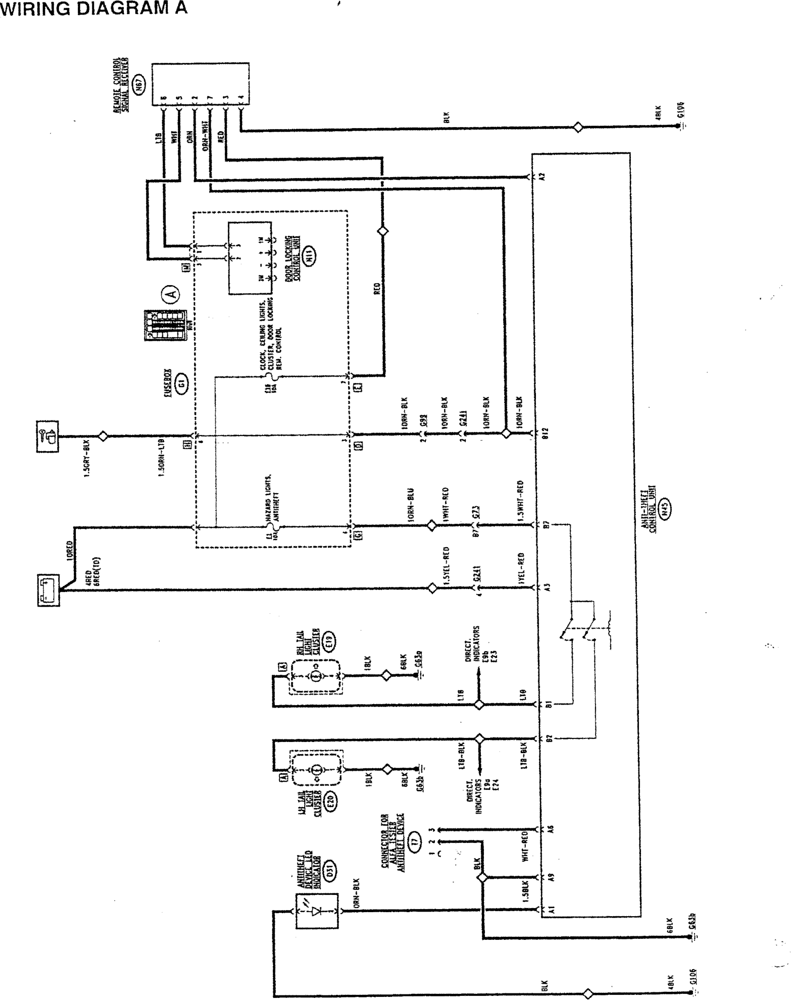 Wiring diagram a