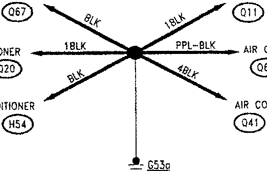 Wiring diagram for air conditioning system components