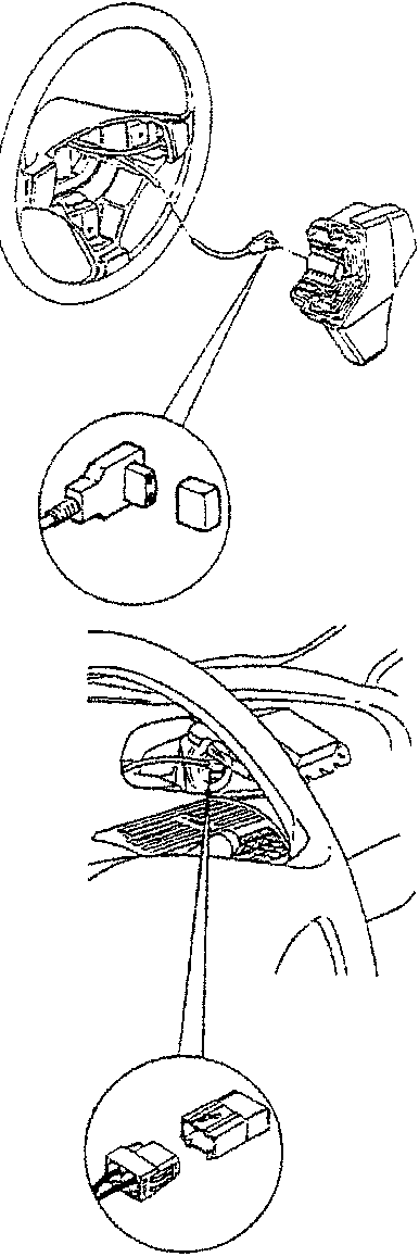 Diagram showing driver's side module R23 and passenger's side module R27 with connectors.