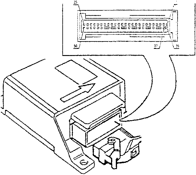 Control unit with pin-out diagram