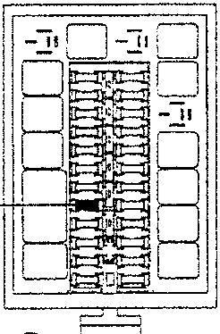 Diagram of fuse box with labeled fuse positions including F15.