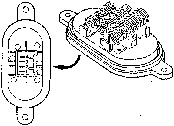 Heating & ventilation fan speed adjustment coil