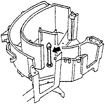 Treated air temperature sensor inside duct