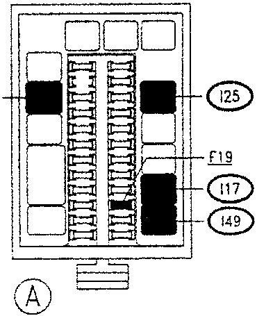 Diagram of an electrical connector block with labeled terminals.