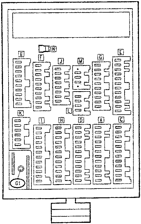 Rear view of connectors side for Box C