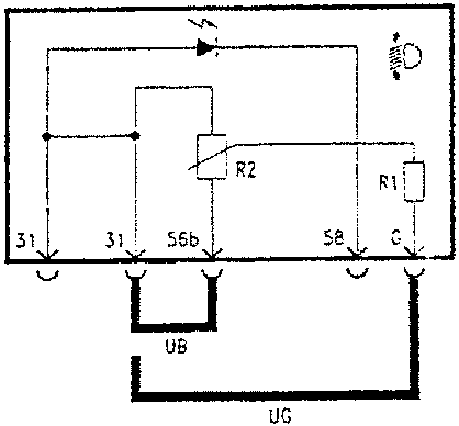 Headlamp aiming device circuit diagram