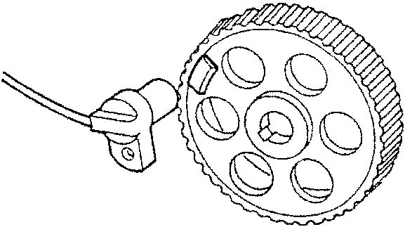 Timing sensor and camshaft drive pulley