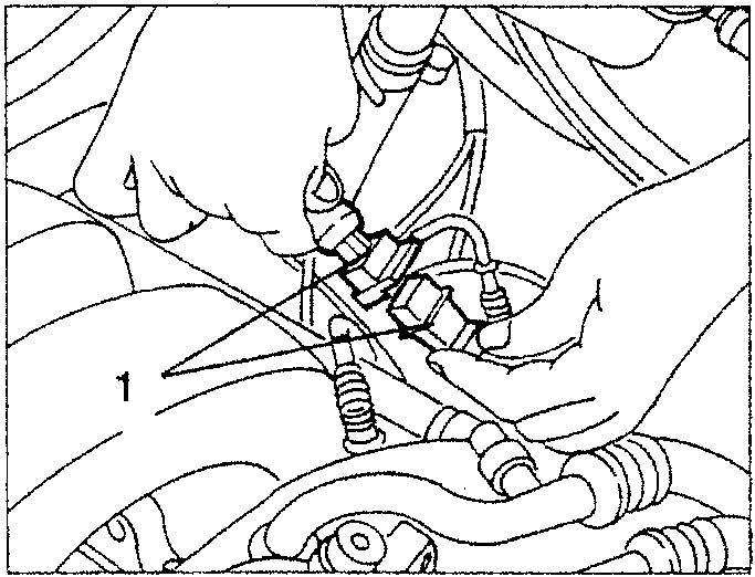 Hands disconnecting electrical connection of timing sensor