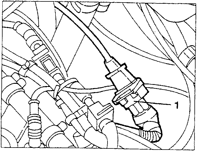 Disconnecting the timing sensor connector
