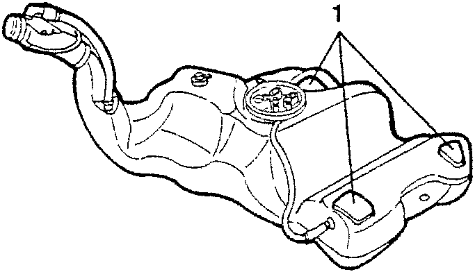 Fuel tank with rubber pad (1)