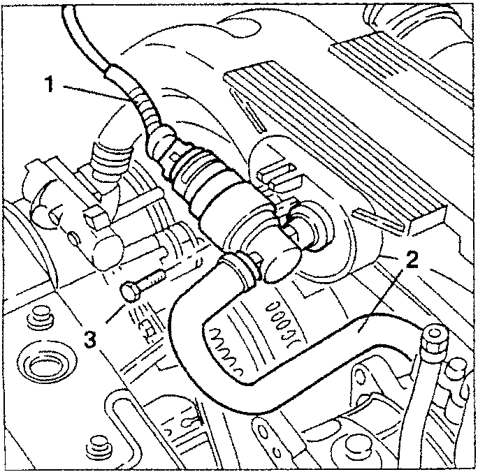 Constant idle speed actuator removal