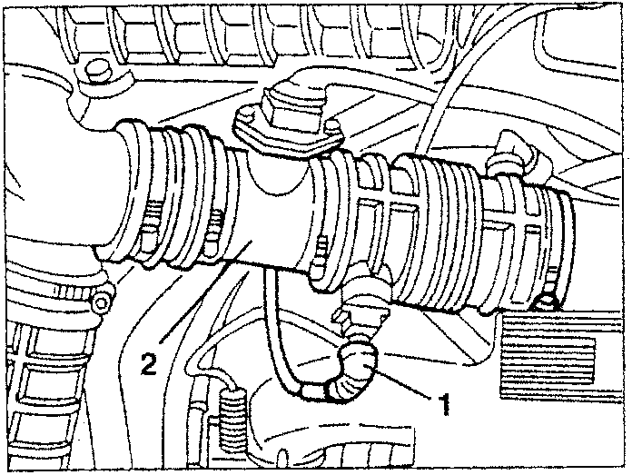 Air intake system with sensor and corrugated sleeve