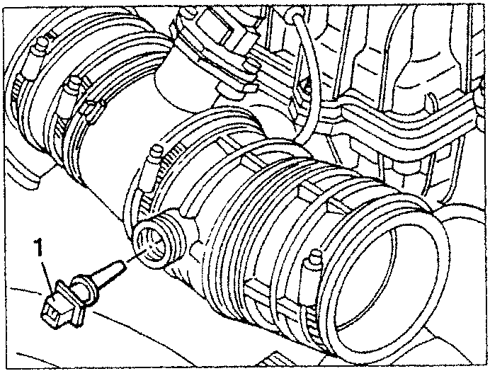 Sensor removed from intake box