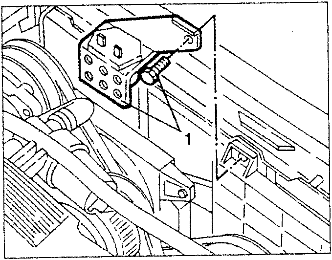 Diagram showing right fan fastening screw and additional resistance