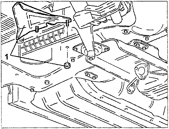 Power steering box heat shield removal