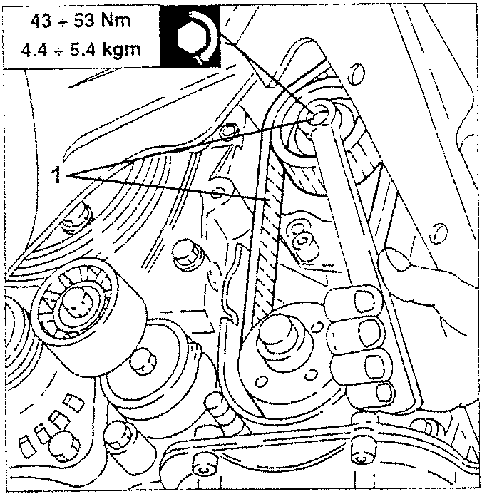 Camshaft belt removal