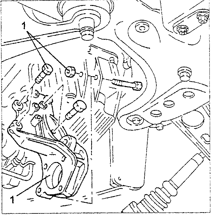 Intermediate axle shaft bearing support being removed