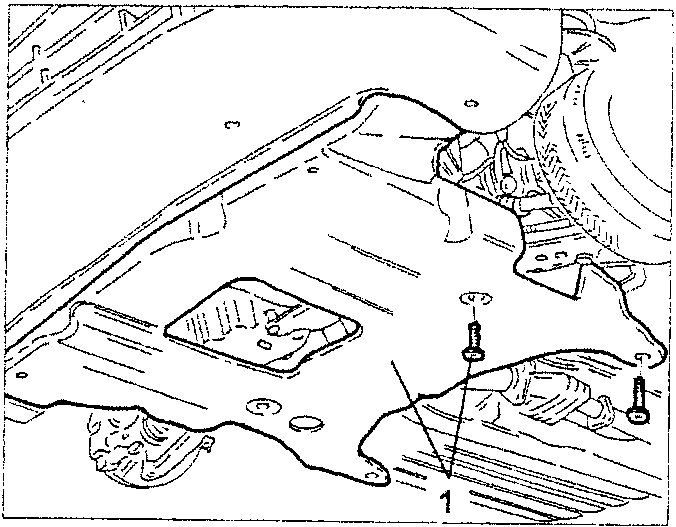Under engine guard removal
