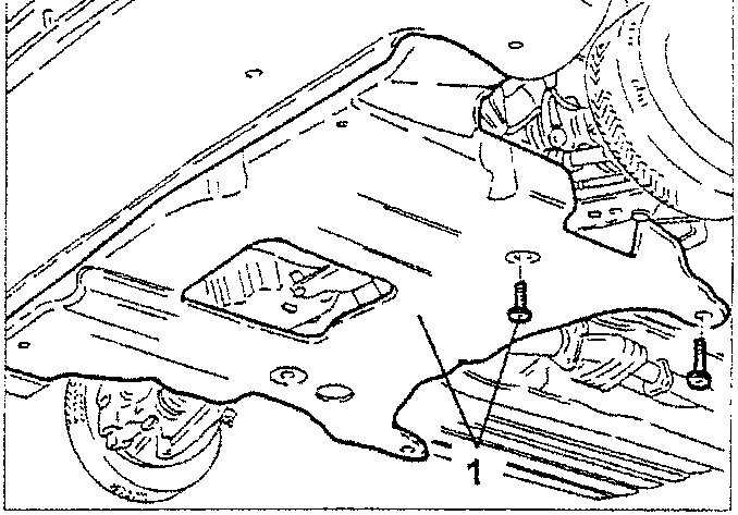 Under engine guard fastenings