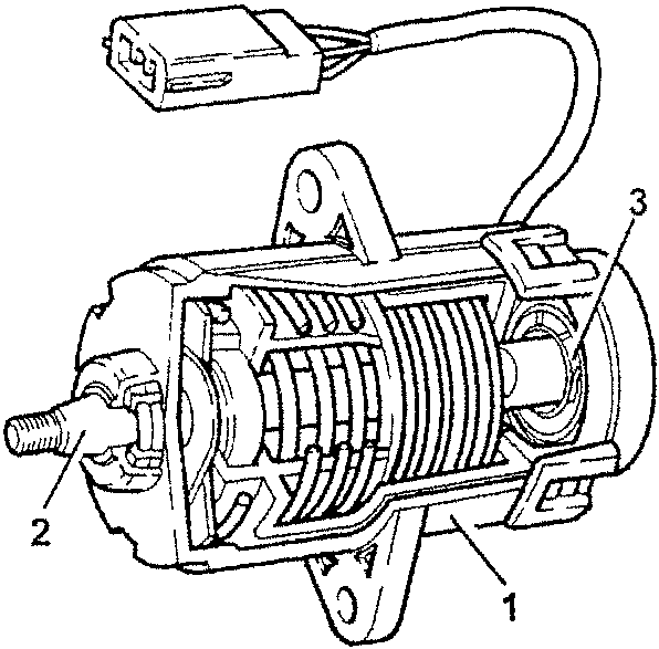Accelerator pedal position sensor: body, shaft and potentiometers
