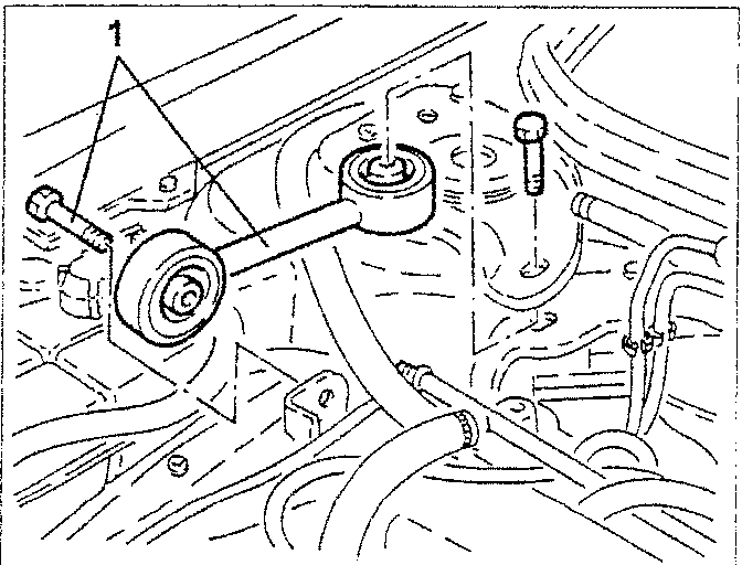 Power unit reaction rod removal view