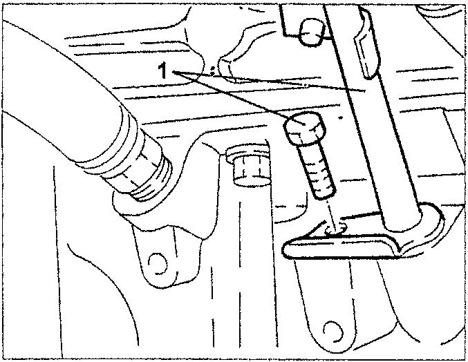 Engine oil dipstick guide pipe with lower screw