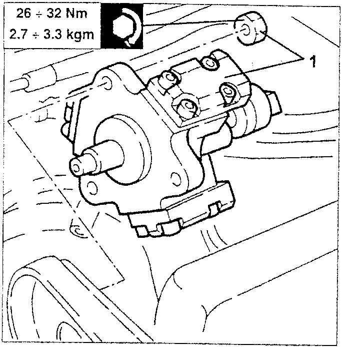 Pressure pump with torque specification box
