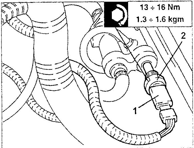 Fuel temperature sensor removal with torque specification