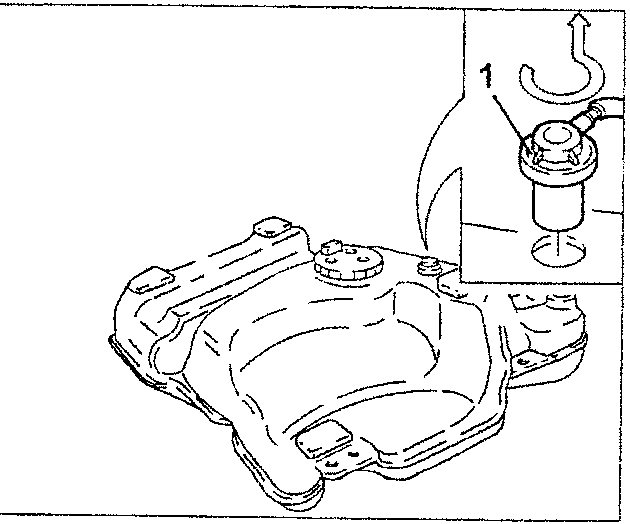 Multi-function valve with pipe being removed from fuel tank