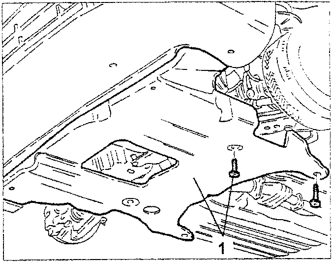 Under engine guard removal