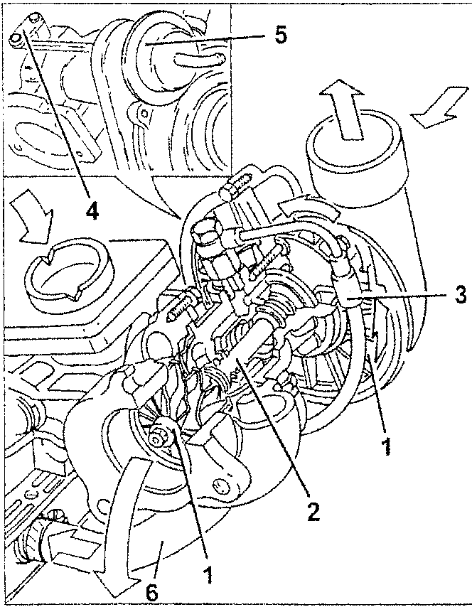 Turbocharger components diagram