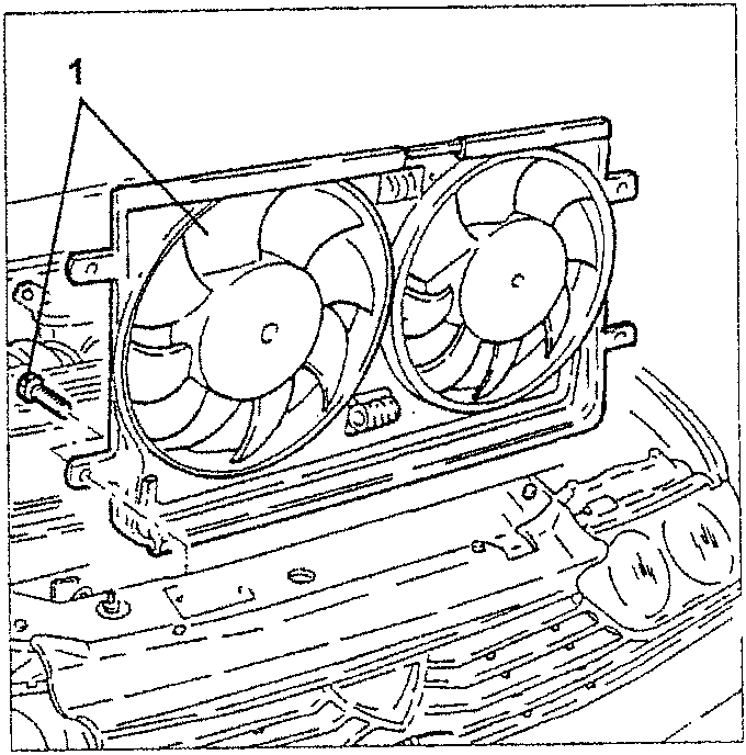 Cooling fans assembly
