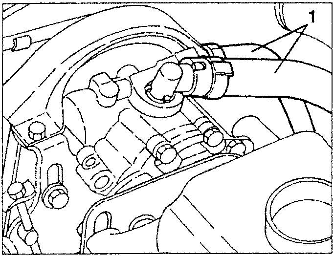Power steering pump connector disconnection