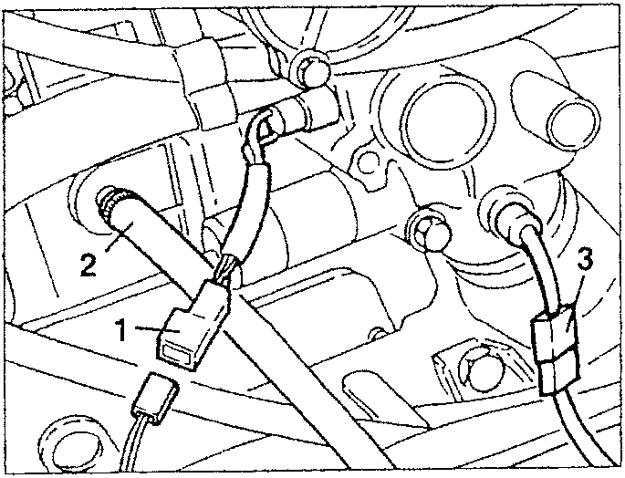 KSB consensus thermoswitch, engine coolant to heater delivery pipe, and conditioner compressor cut-off thermal contact