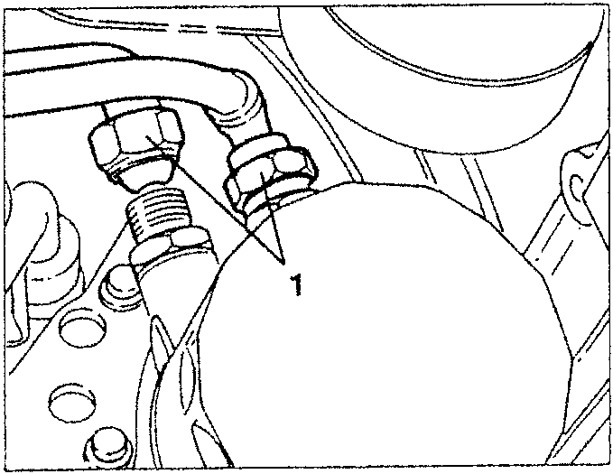 Oil delivery and return connectors on oil filter support