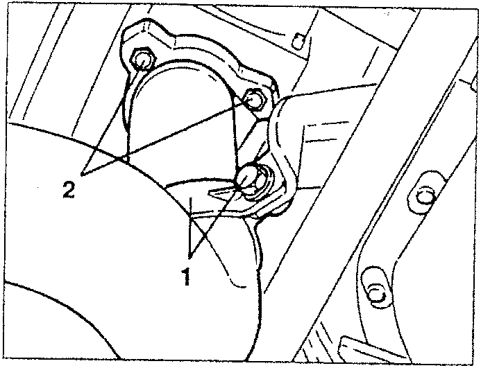 Exhaust pipe support clamp and turbocharger flange connection