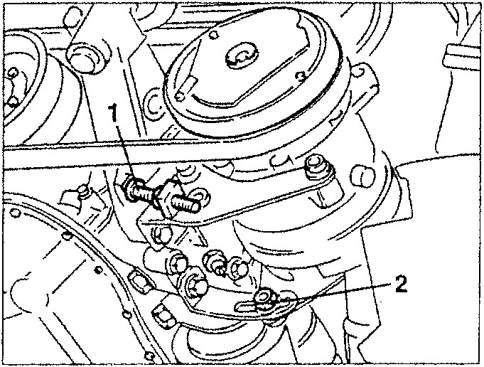 Air conditioning control belt and compressor being loosened and unscrewed