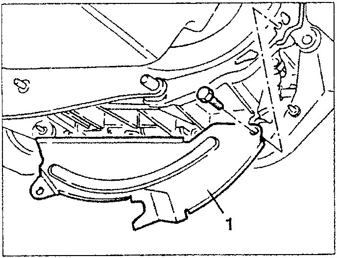 Flywheel protection panel removal