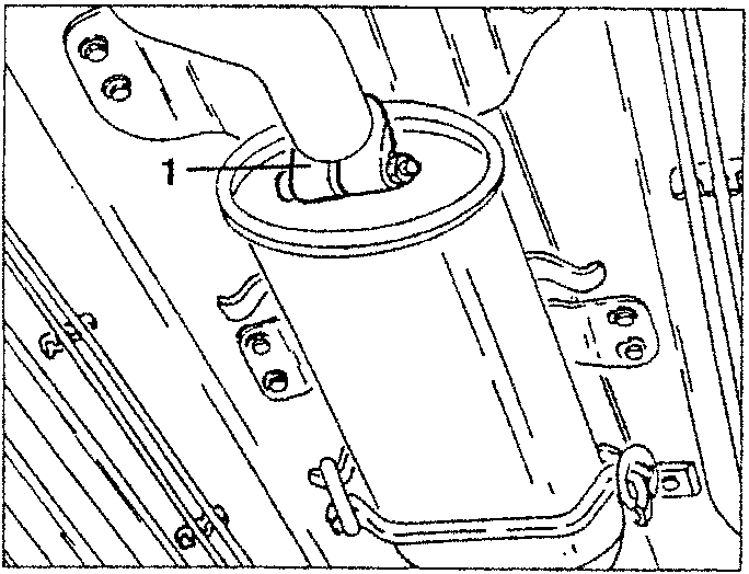 Central section removal: hand loosening clamp on exhaust pipe