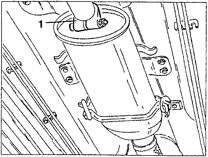 Rear section removal: hand loosening clamp on exhaust pipe
