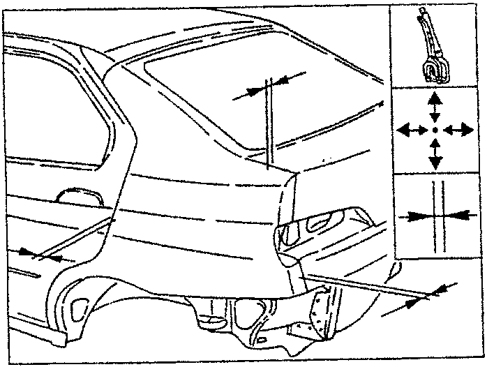 Checking squareness of inner side frame