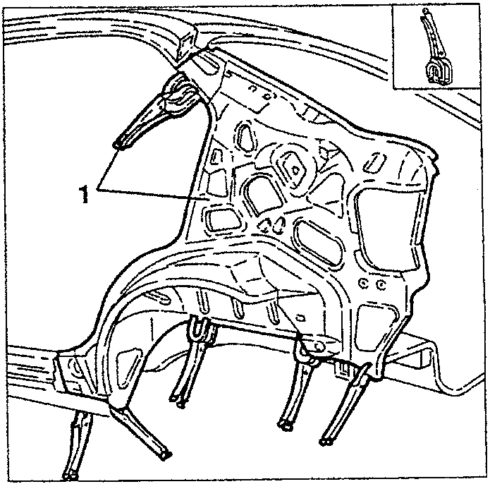 Diagram showing positioning the inner side frame with clamps
