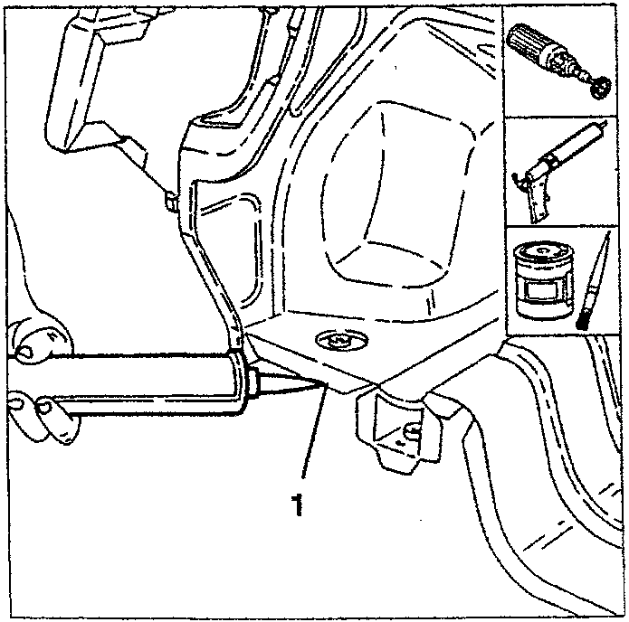 Diagram showing application of electric welding protection on rear panel