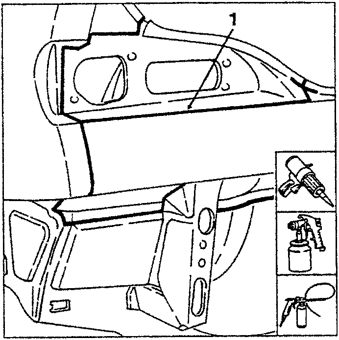 Sealant application area